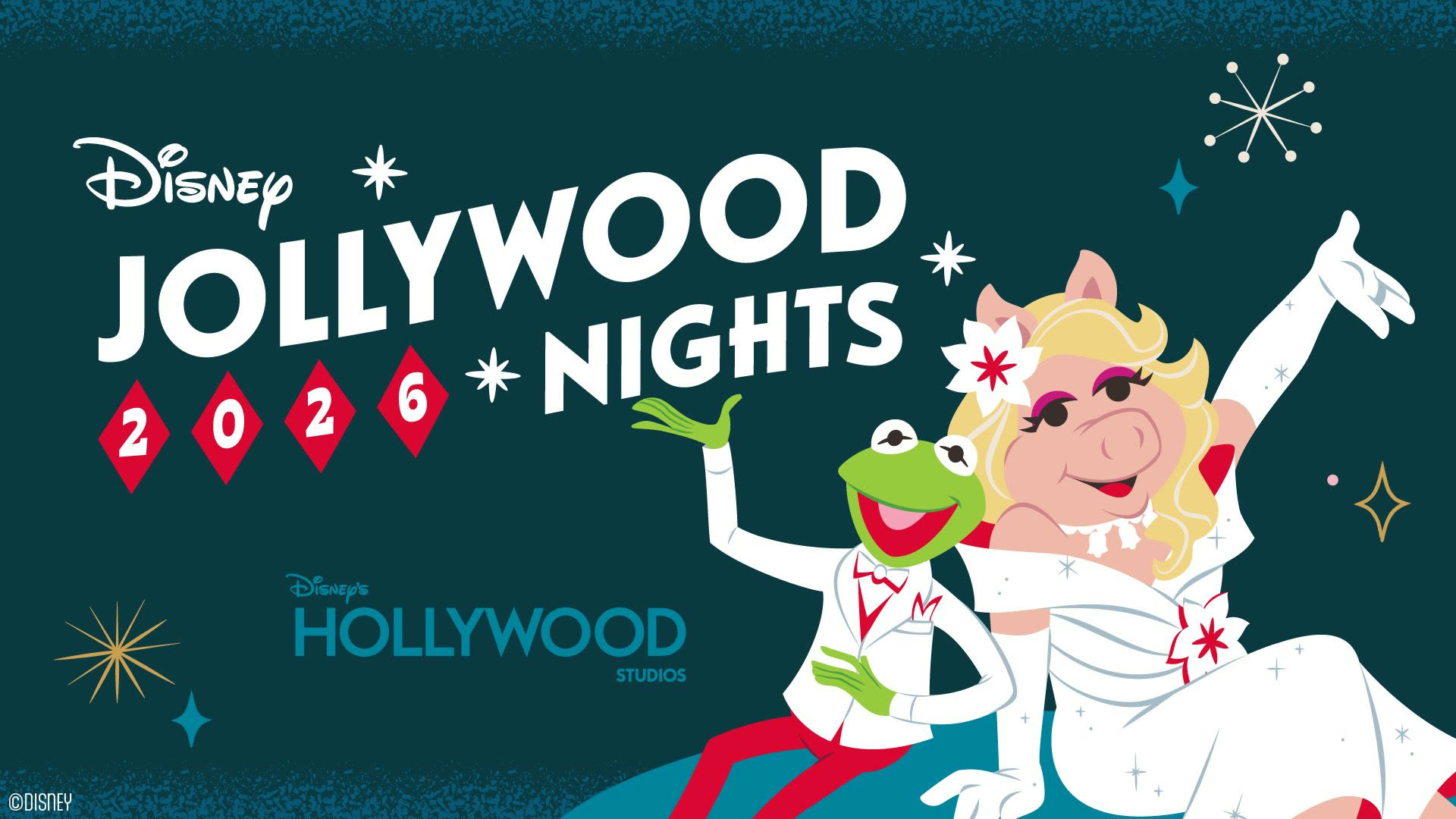 Disney Jollywood Nights 2026 artwork for Disney's Hollywood Studios