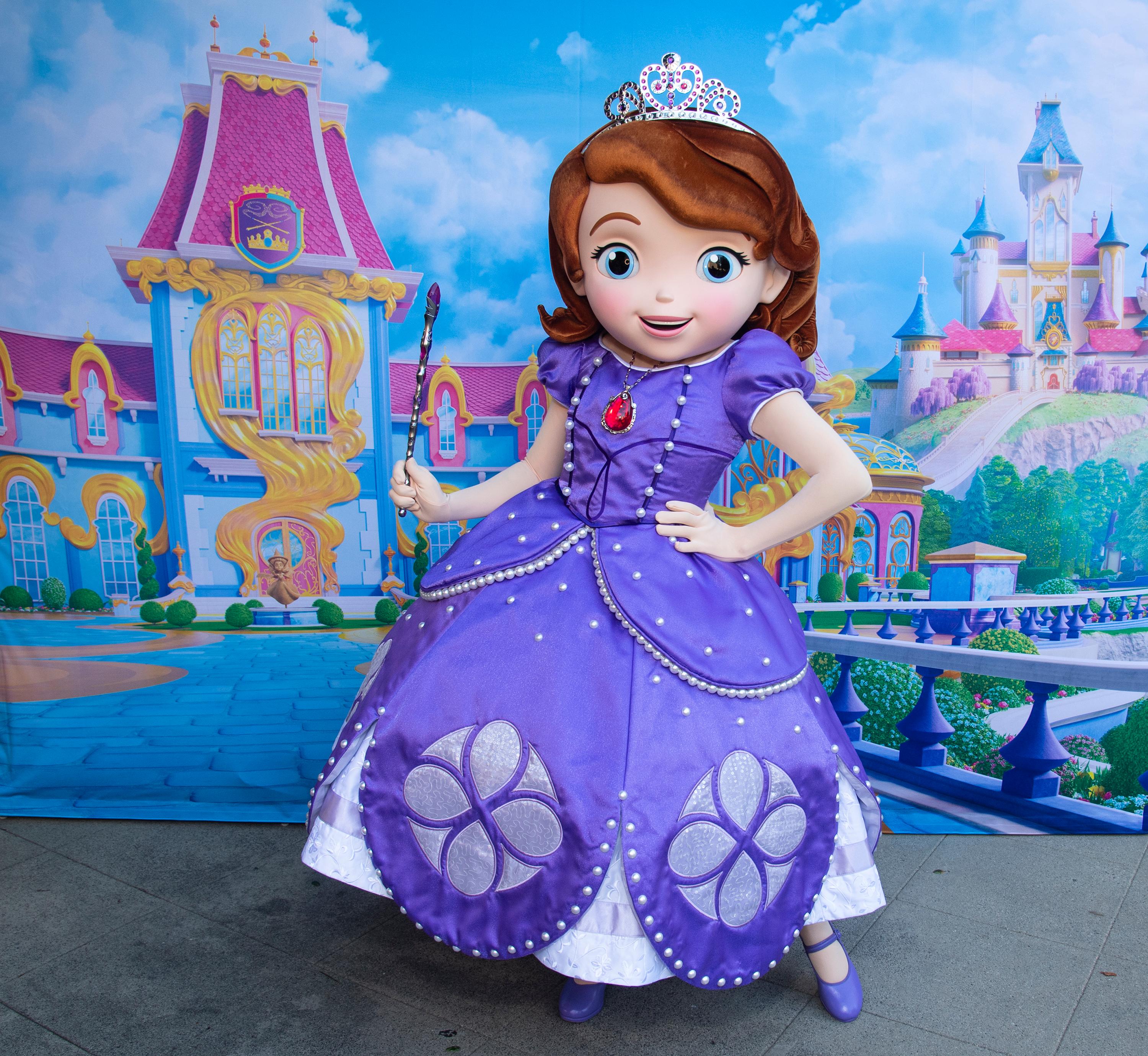 Sofia the First at the Disney Jr. Let's Play Party