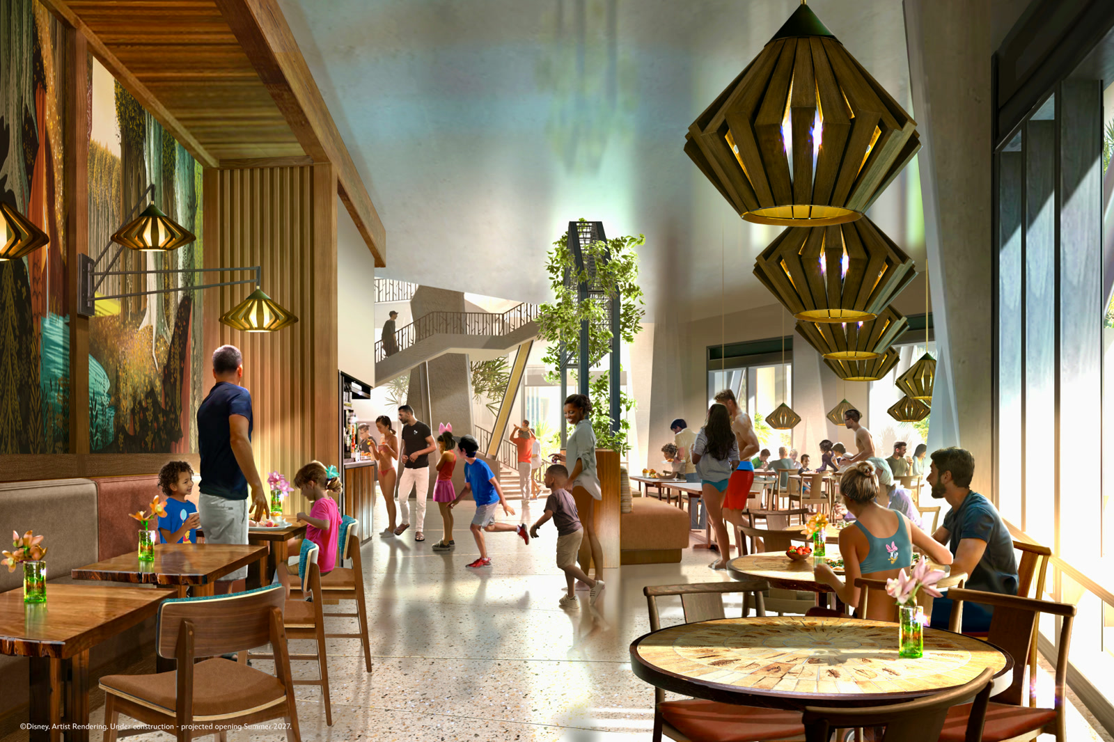 Artist rendering of Bay Lake Provisions at Disney Lakeshore Lodge