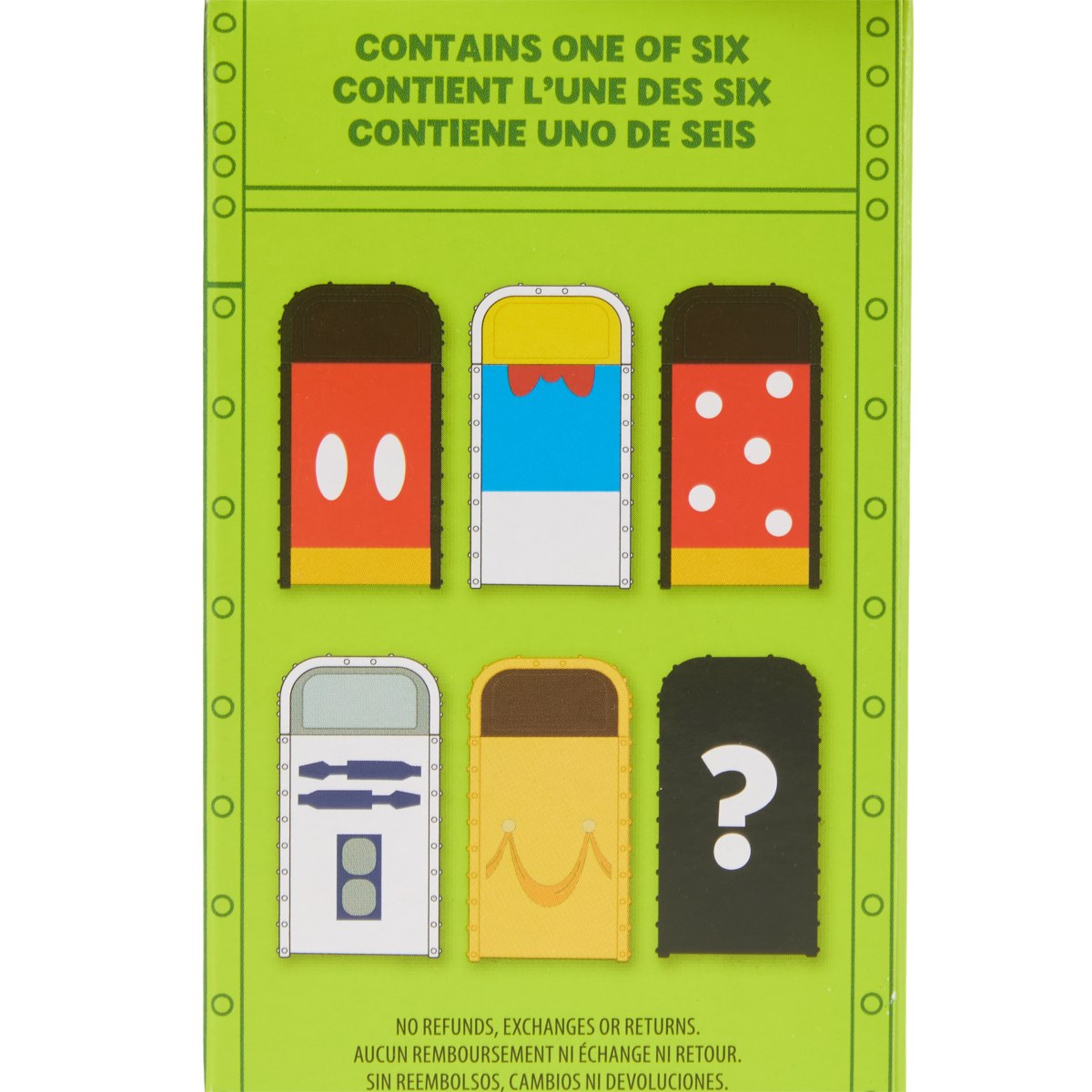 Back of the Disney Parks Trash Can Mystery Series 2 box