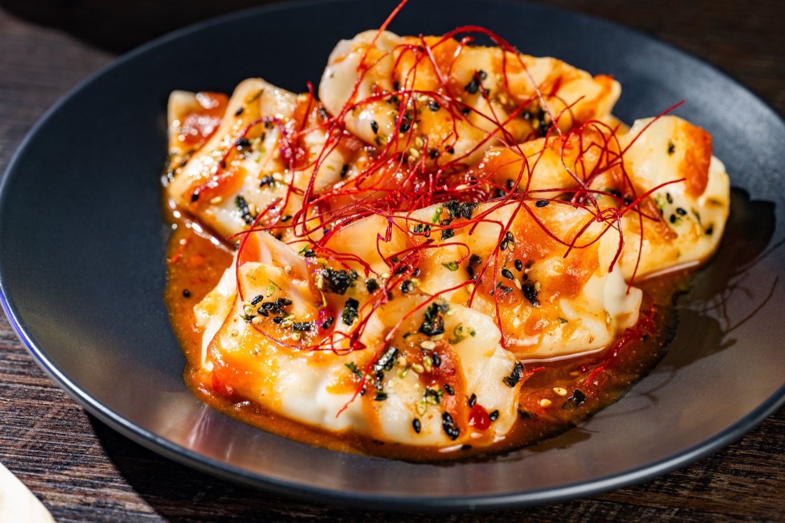 Halloween chicken dumplings