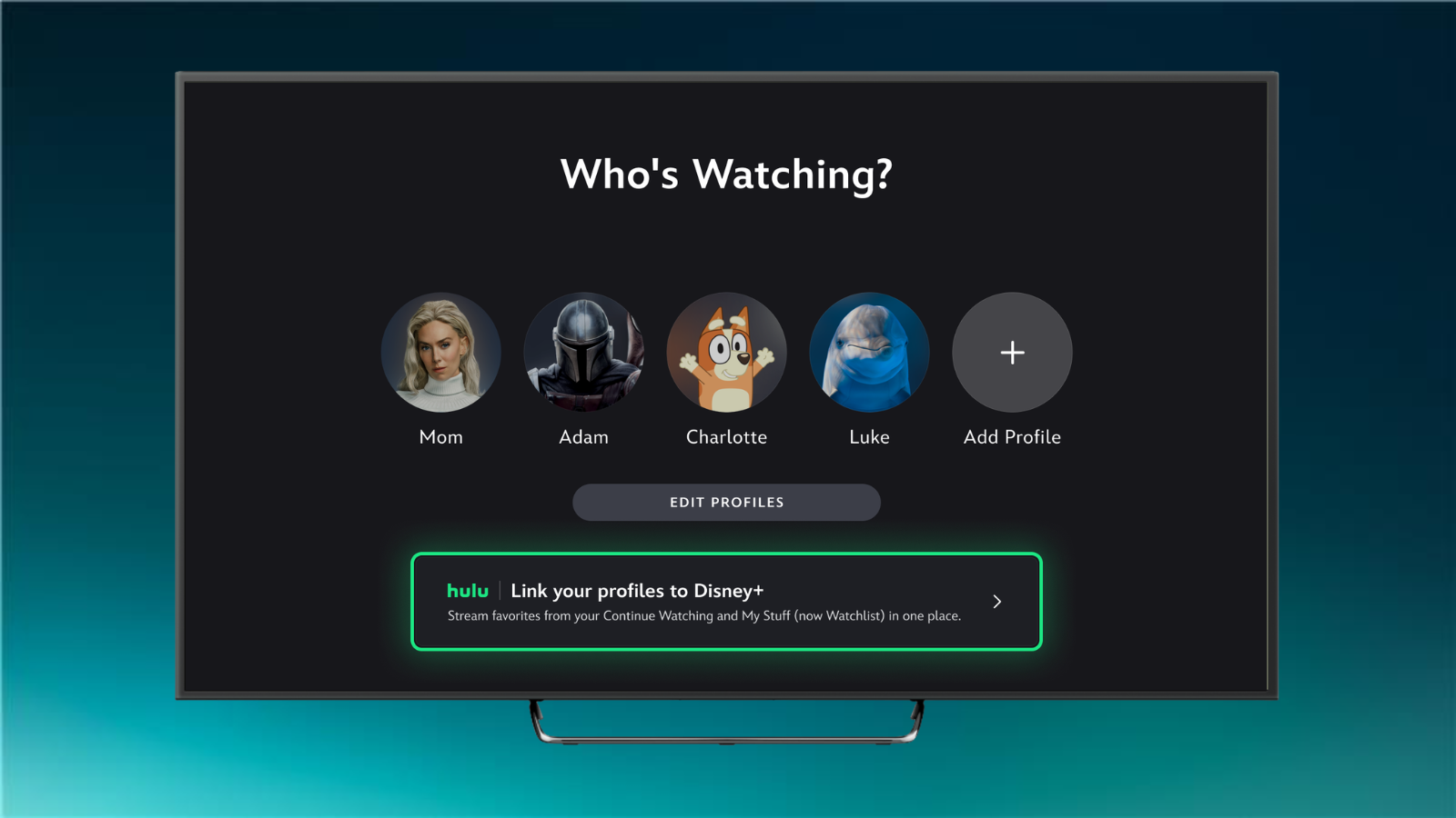 Disney+, Hulu and ESPN programming shown together in the Disney+ app
