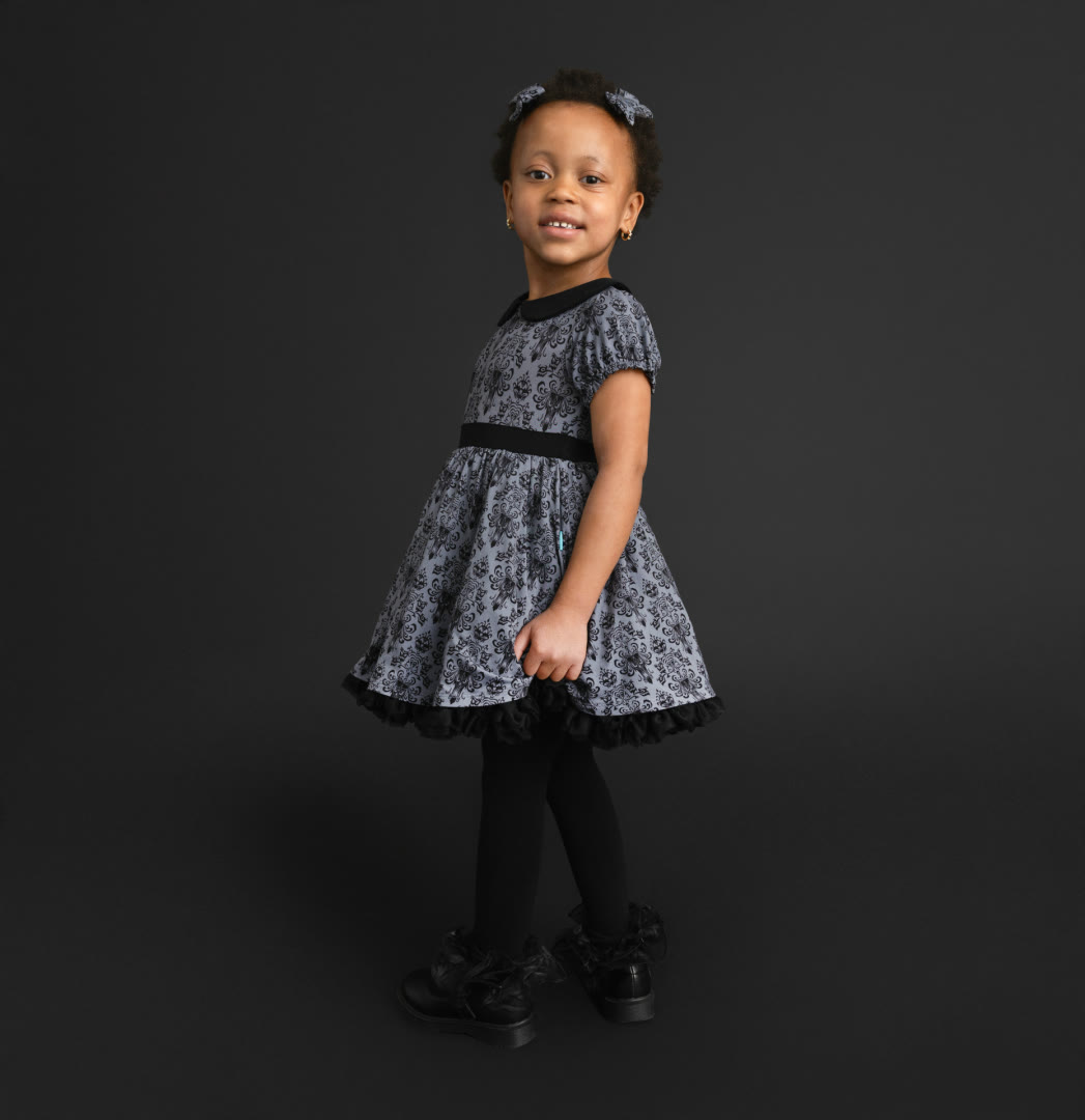 Haunted Mansion wallpaper petticoat dress for children