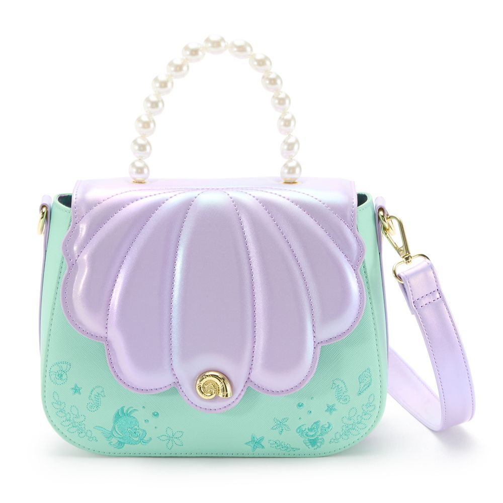Ariel Loungefly crossbody bag with an iridescent shell flap