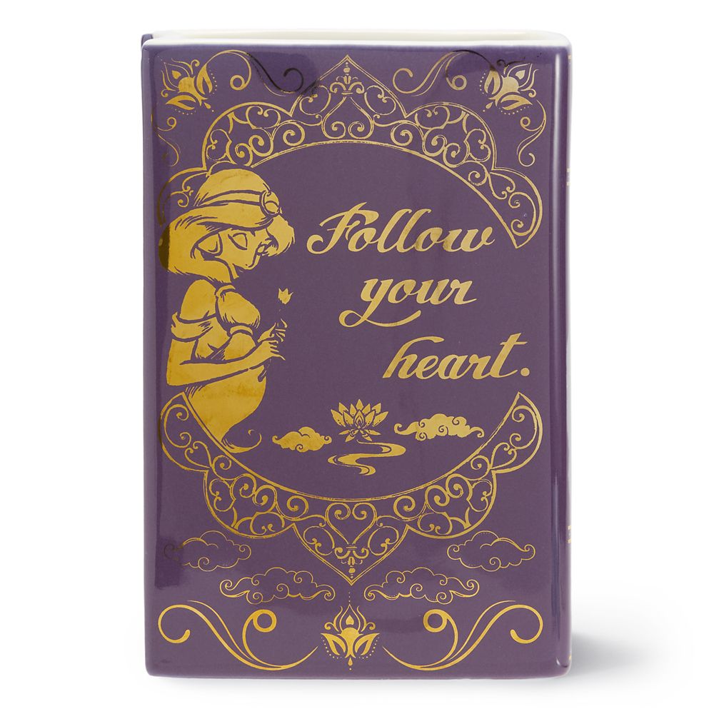 Jasmine book-shaped ceramic vase from Aladdin