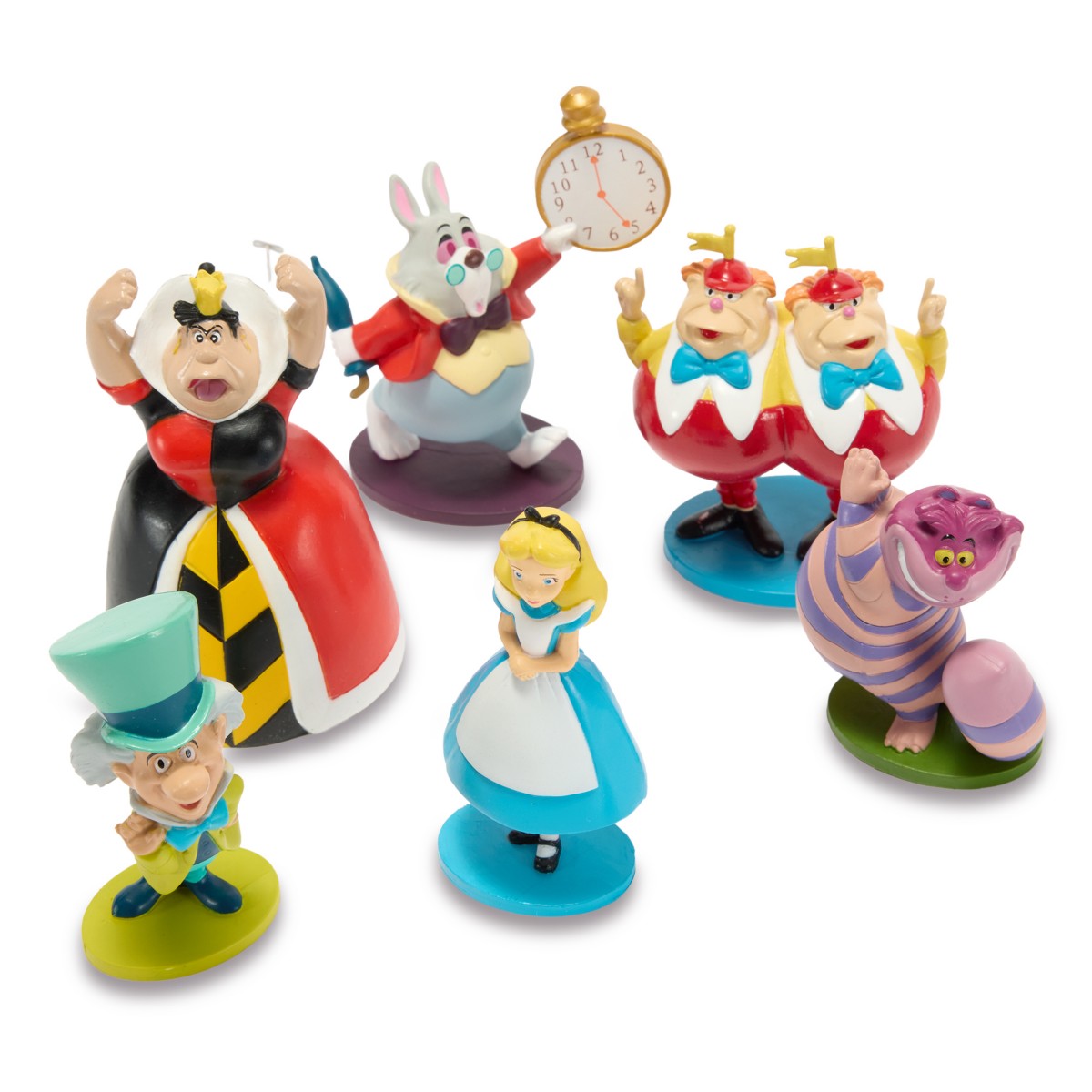Alice in Wonderland figurine play set