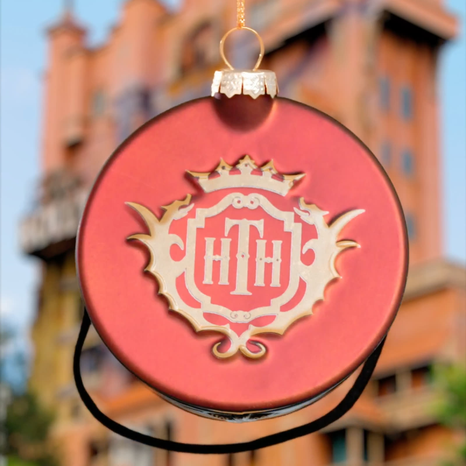 Hollywood Tower Hotel emblem ornament from Disney Store's July 6 preview