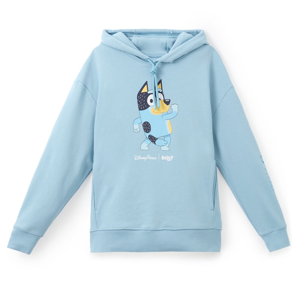 Bluey Disneyland pullover hoodie for adults from Disney Store