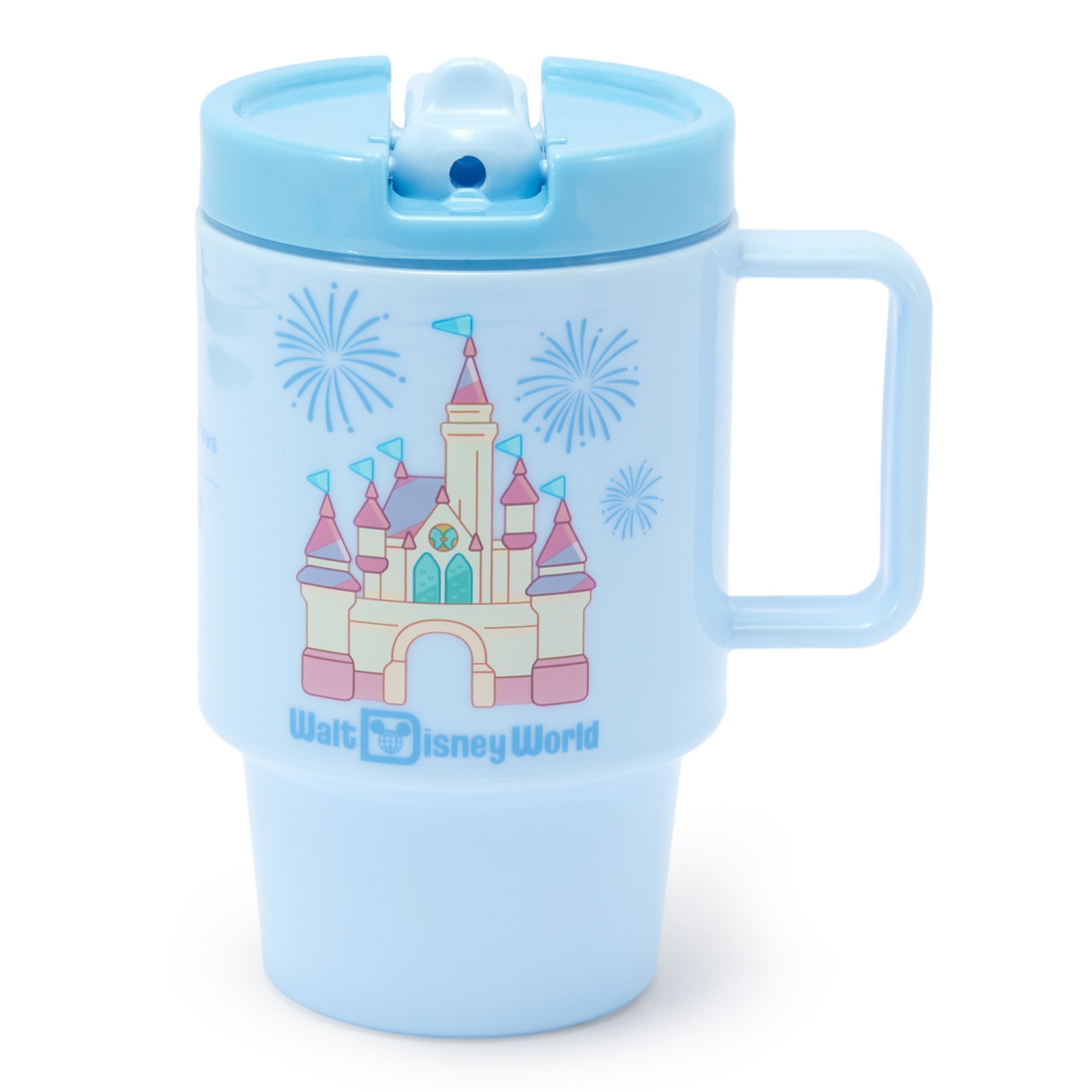 Fantasyland Castle side of the Bluey Walt Disney World tumbler from Disney Store