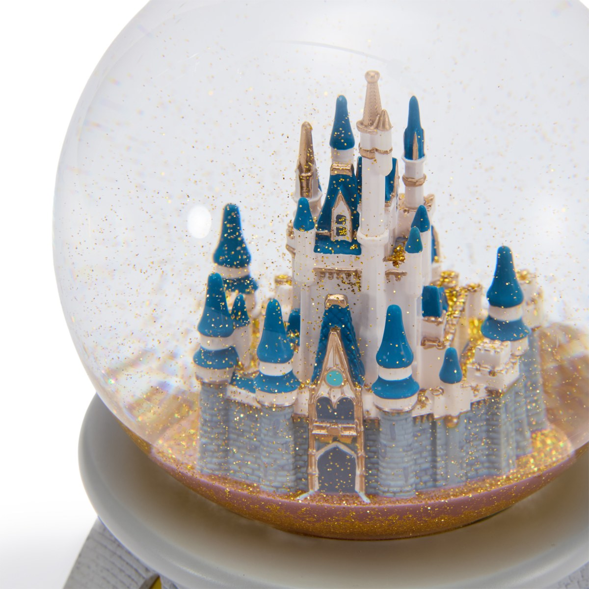 Cinderella Castle snow globe base, character windows and Walt Disney World crest