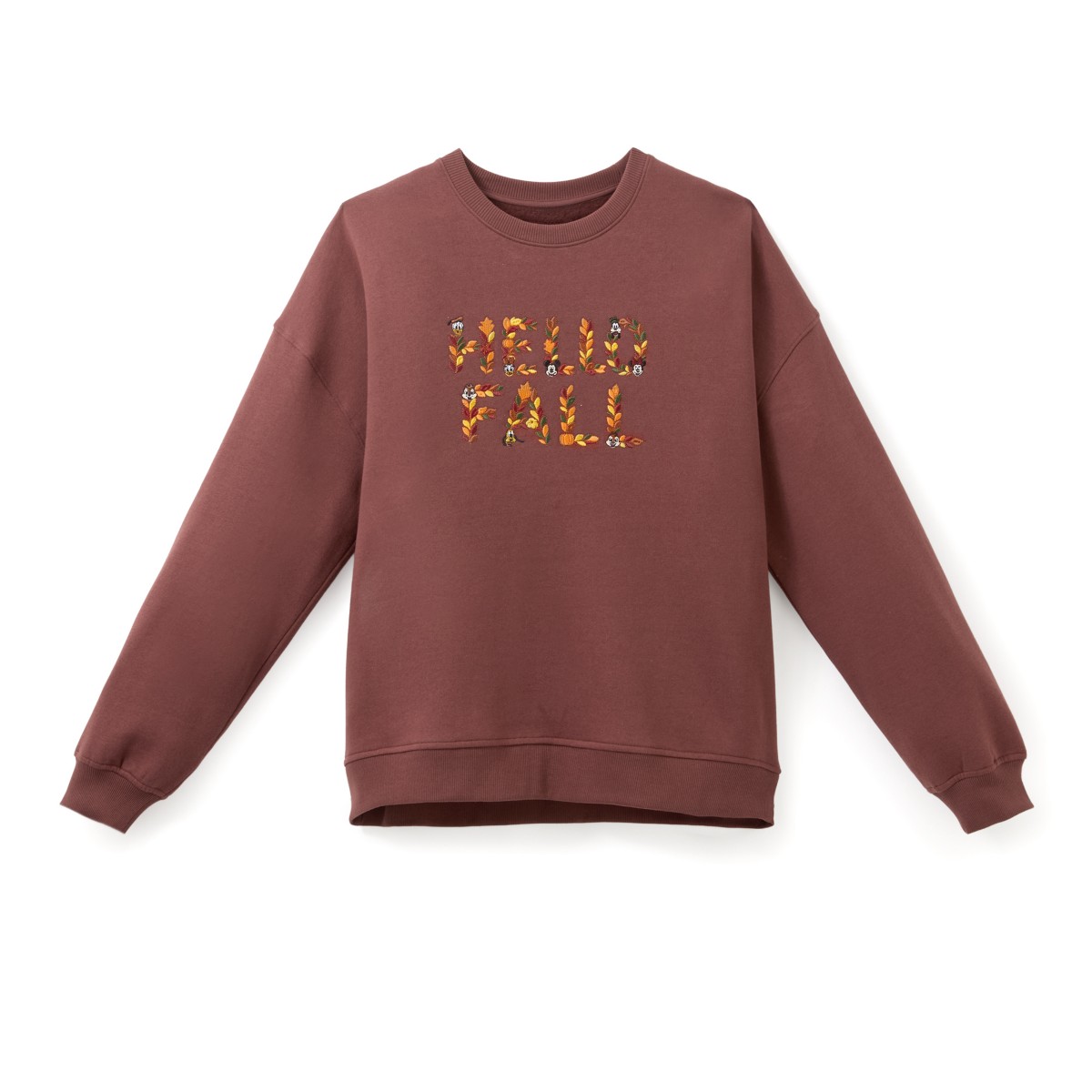 Mickey Mouse and Friends Hello Fall pullover sweatshirt for women
