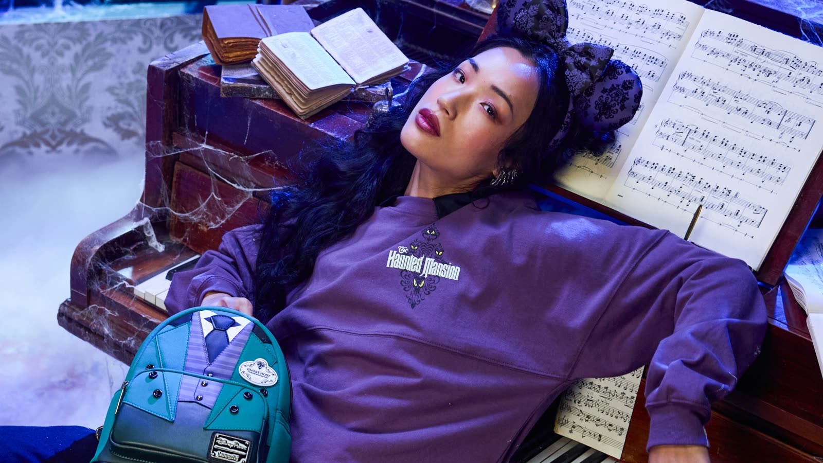 Disney Store Haunted Mansion collection apparel and bag preview