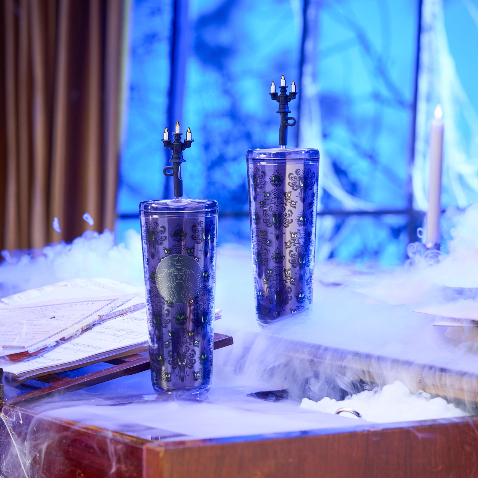 Haunted Mansion Wallpaper Starbucks Travel Tumbler from Disney Store