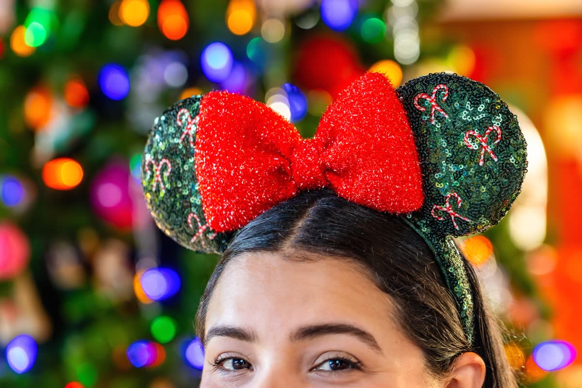 Candy Cane Ear Headband from Disney's 2026 holiday merchandise preview