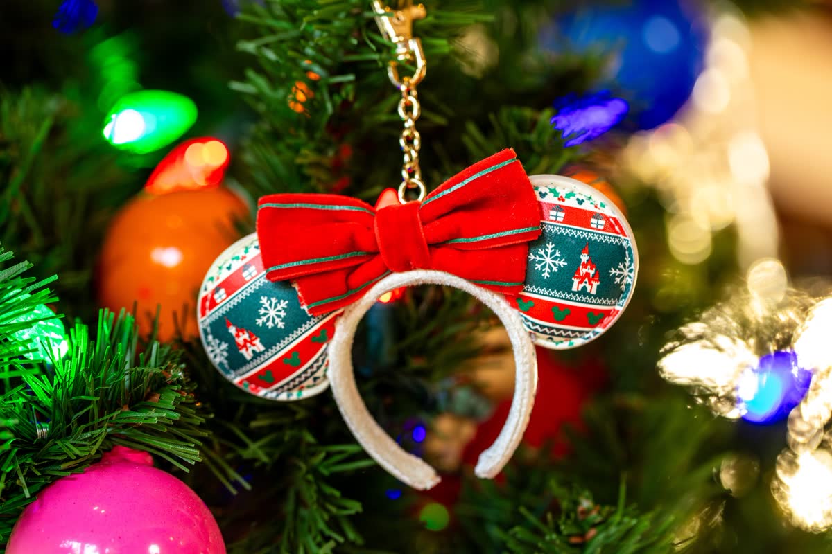 Disney Holiday Headband bag charm from Disney's 2026 holiday merchandise preview