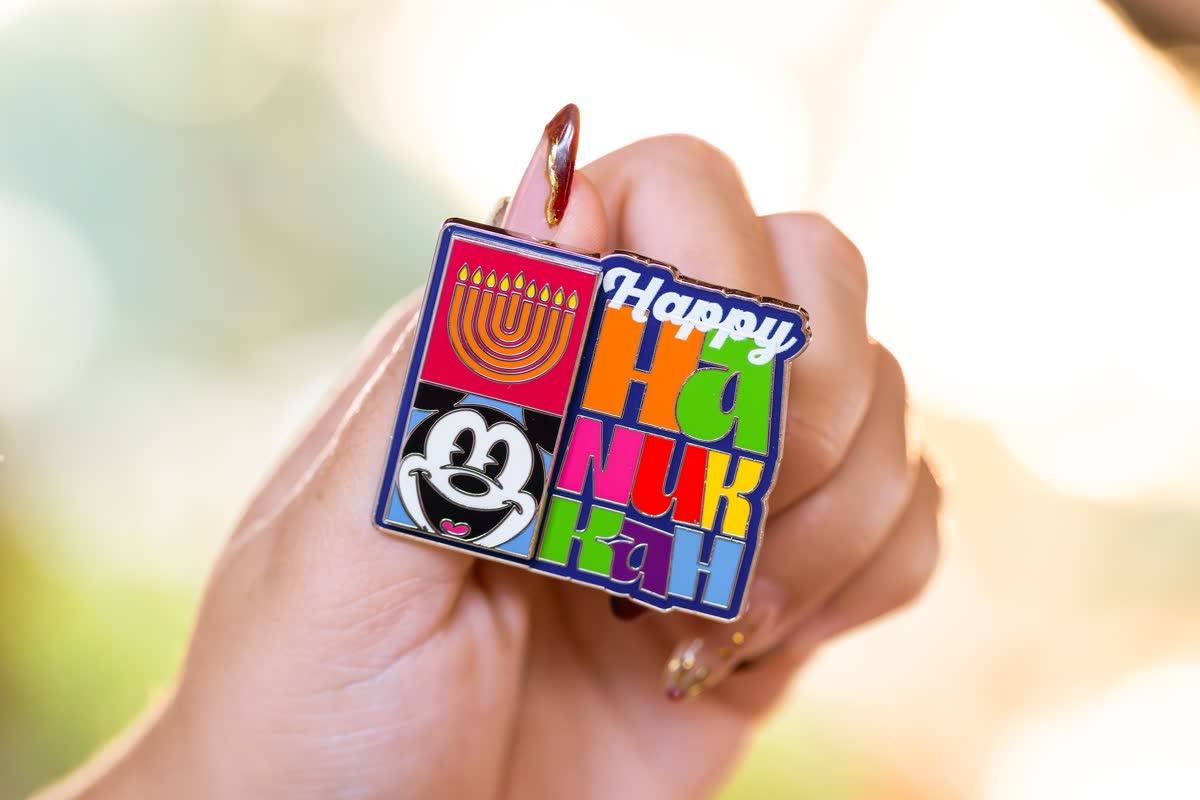 Disney Hanukkah Trading Pin from Disney's 2026 holiday merchandise preview