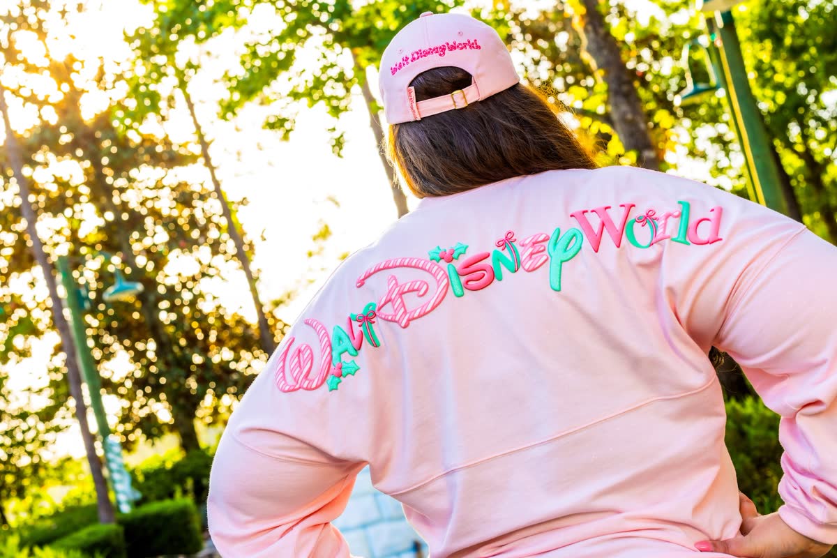 Pastel Holiday Spirit Jersey from Disney's 2026 holiday merchandise preview