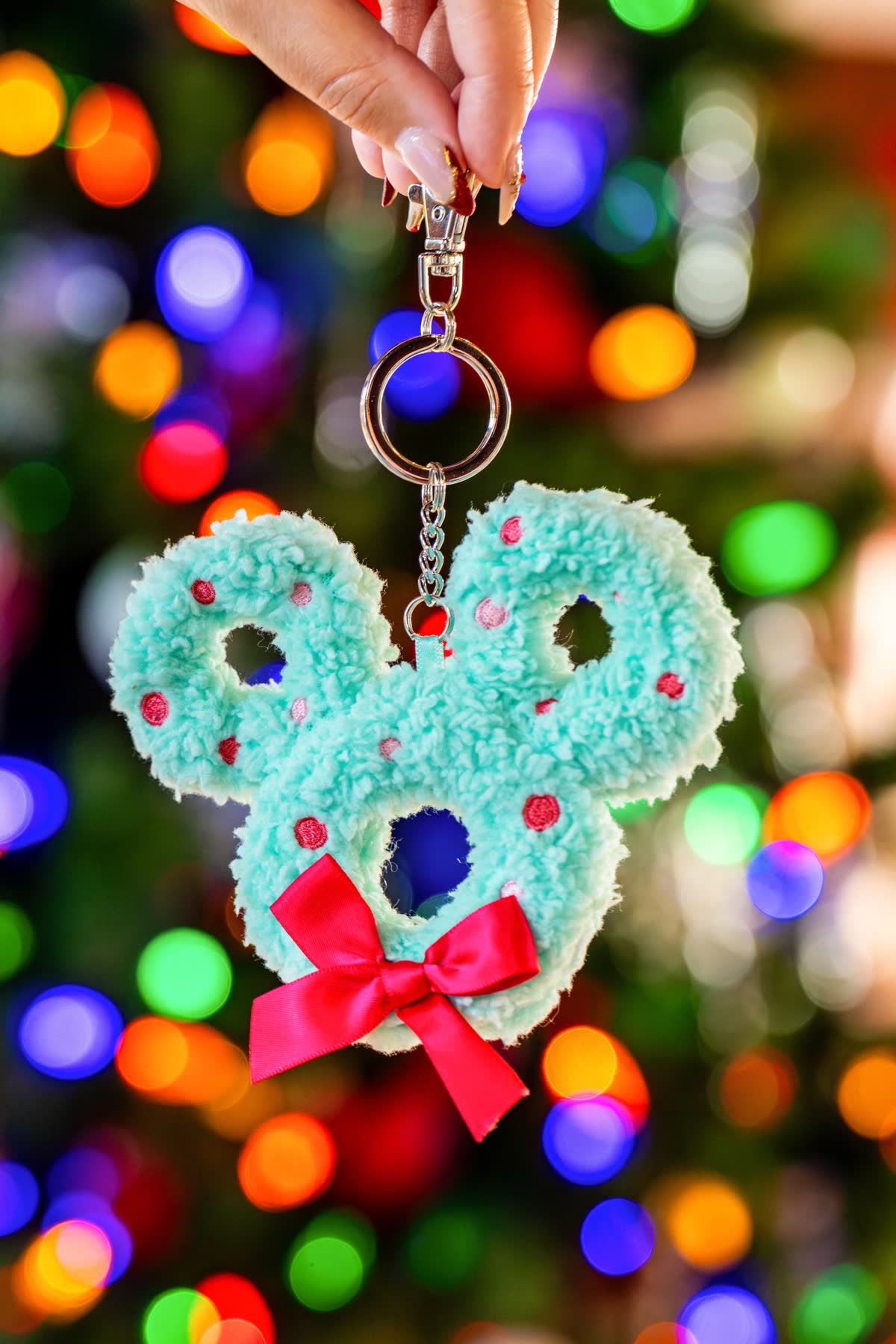 Pastel Holiday Bag Charm from Disney's 2026 holiday merchandise preview