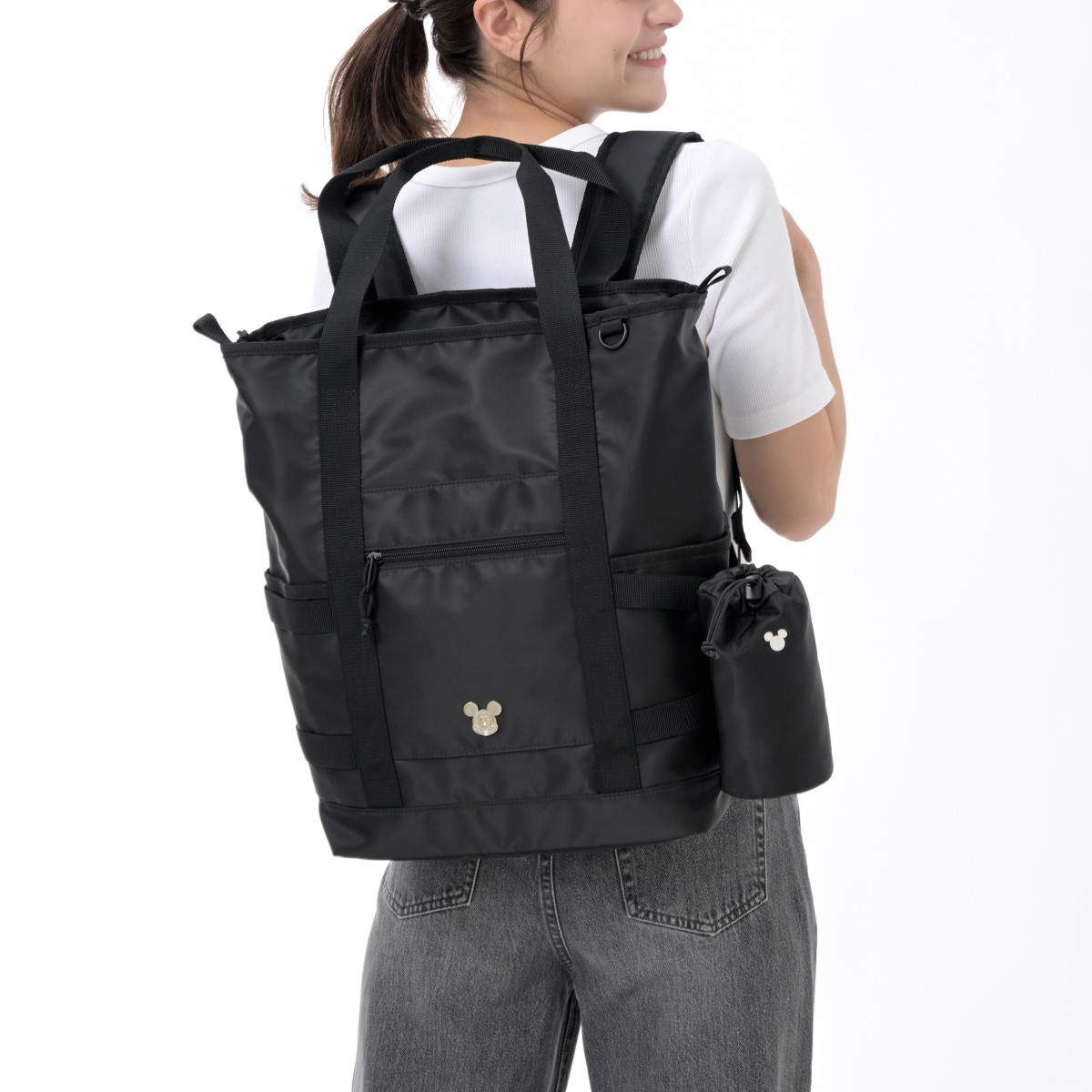 Mickey 2-way backpack with detachable bottle cover