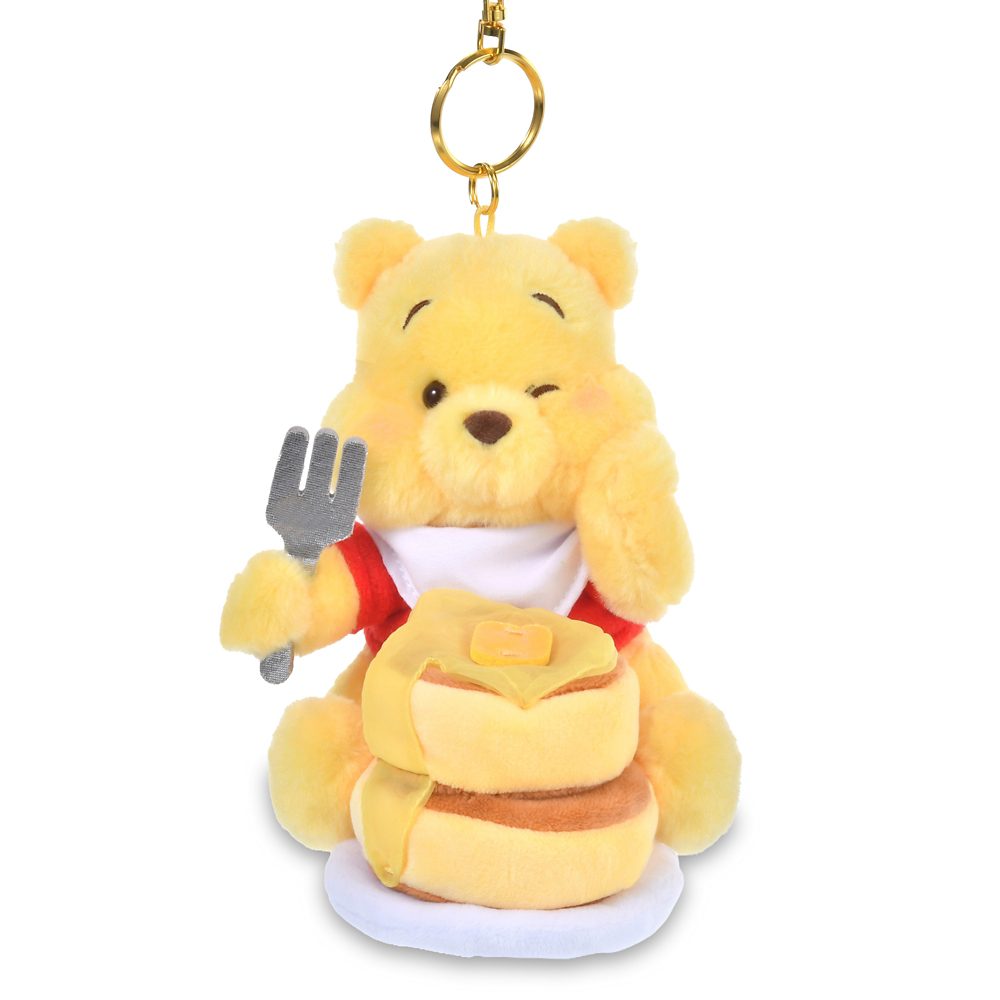 Pooh Delicious plush keychain with pancakes