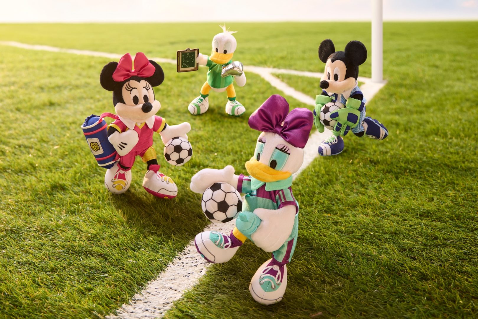 Mickey and Friends soccer plush from Disney Store Europe