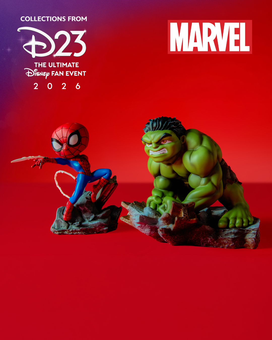 Spider-Man and Hulk Marvel collectibles previewed for D23