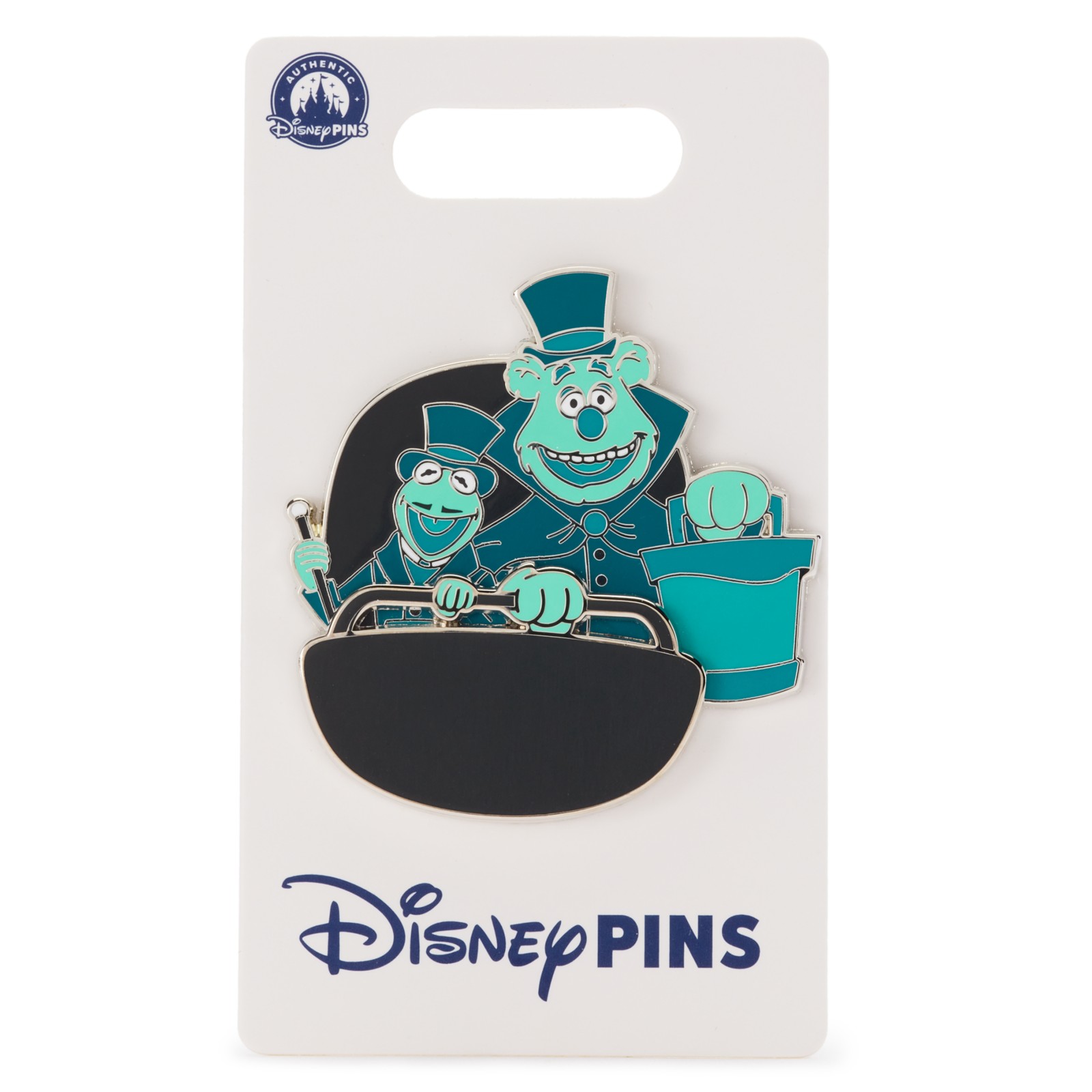 Back of the Kermit and Fozzie Haunted Mansion pin