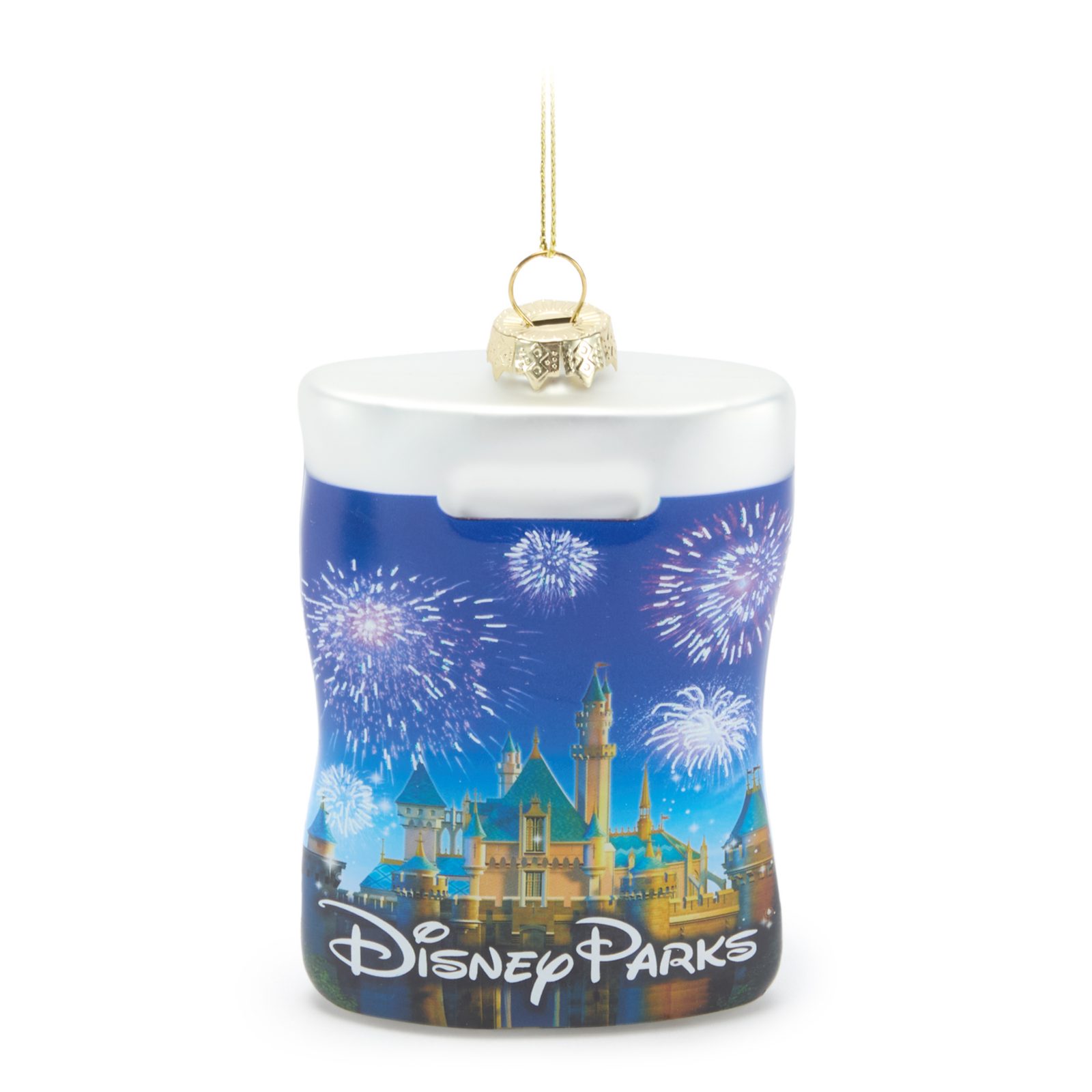 Disney Parks shopping bag glass ornament from Disney Store