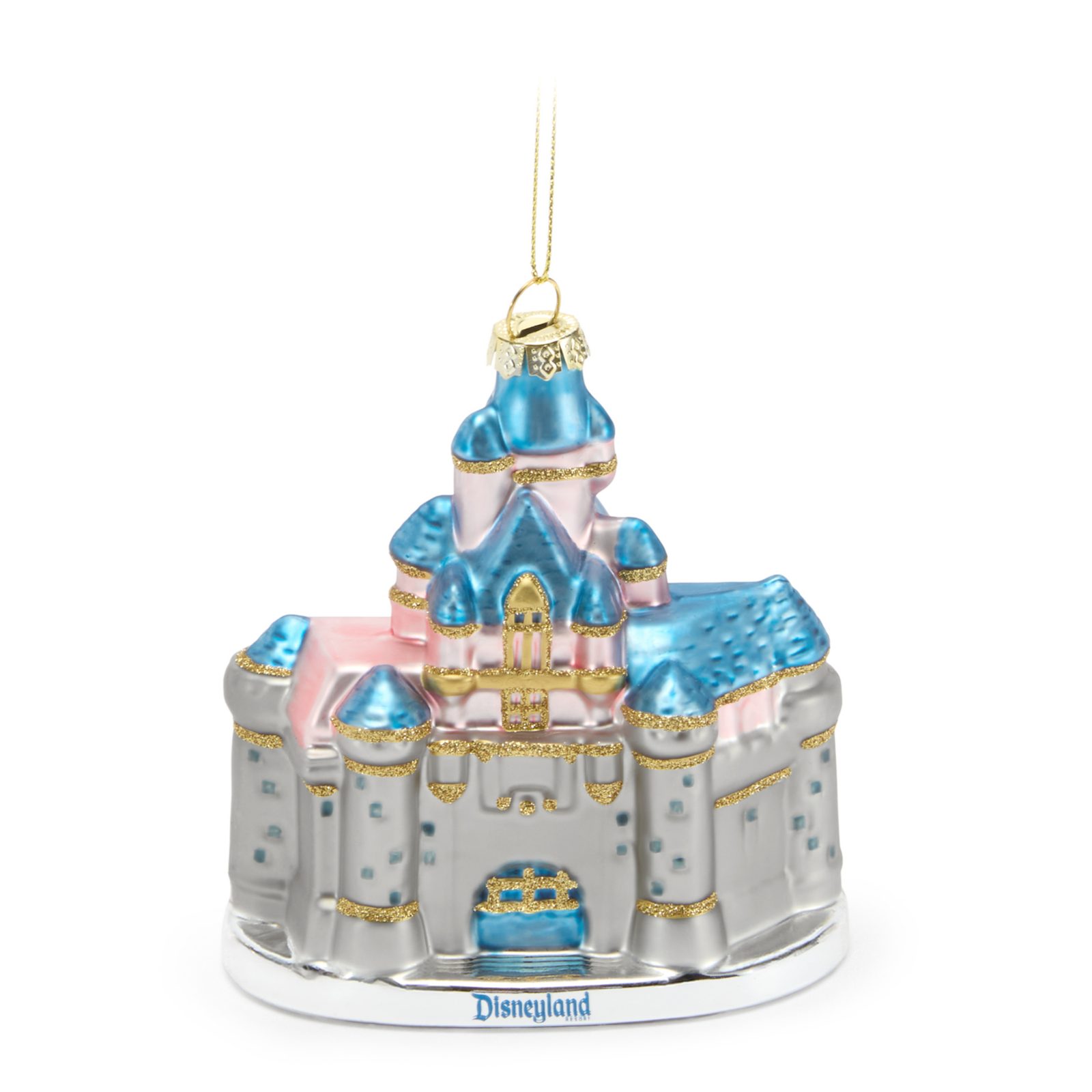 Sleeping Beauty Castle glass ornament from Disney Store