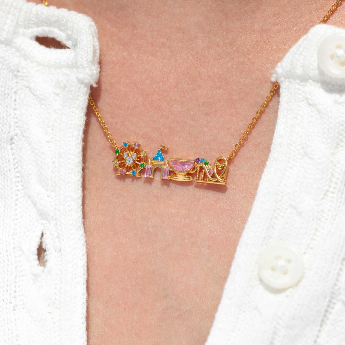 Disneyland Attractions Necklace by Girls Crew product image