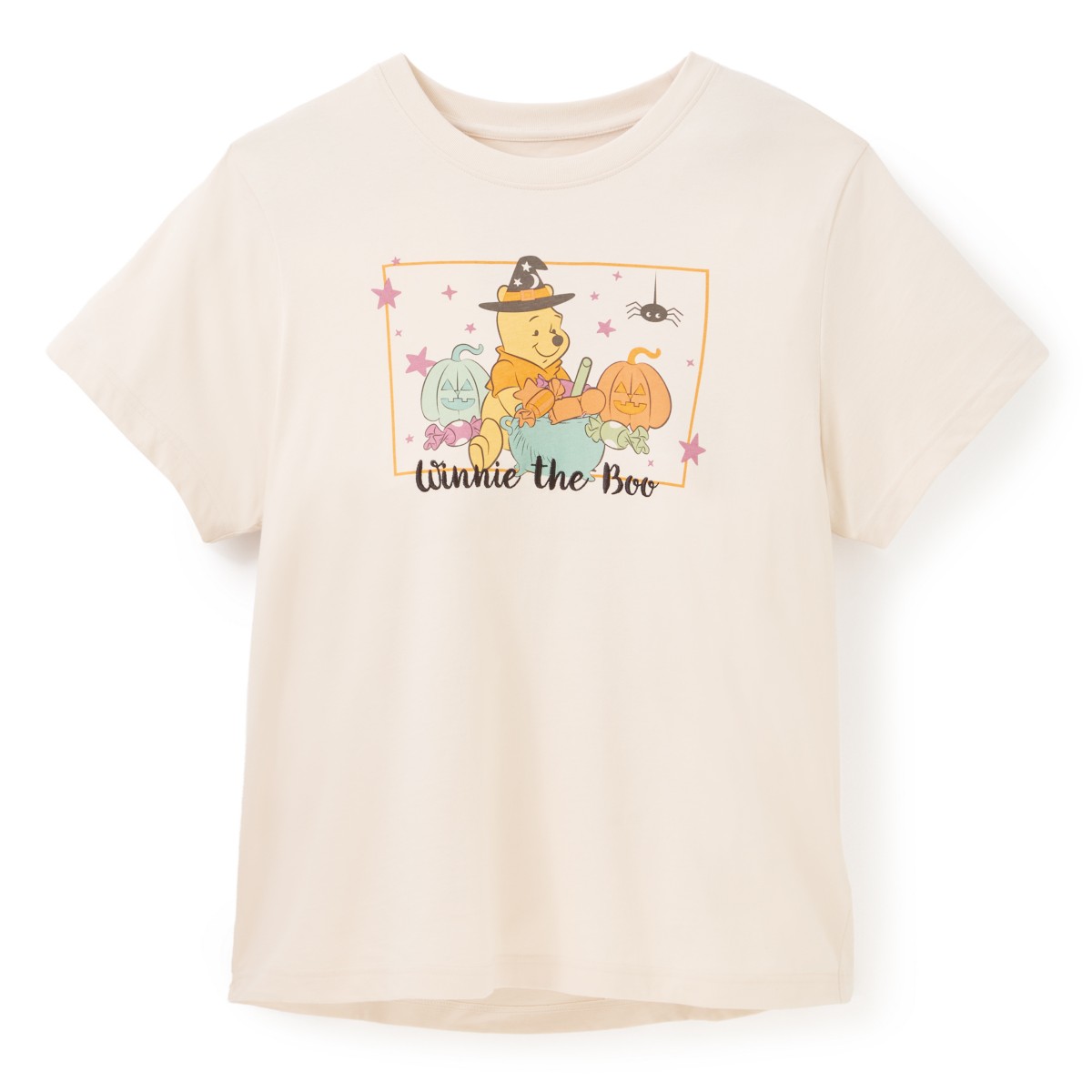 Winnie the Pooh Winnie the Boo Halloween T-shirt with pumpkins and spider artwork