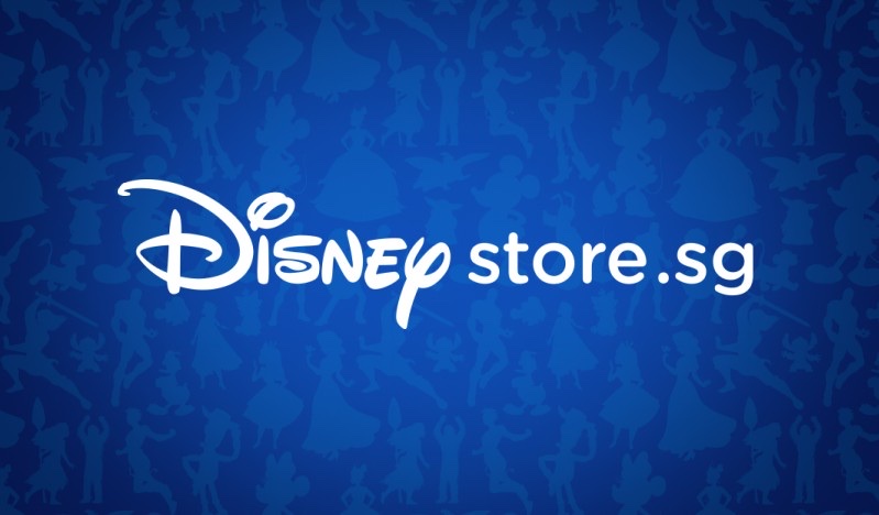 Disney Store Singapore logo on an official blue banner