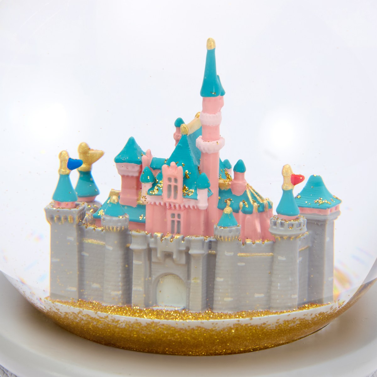 Sleeping Beauty Castle detail inside the snow globe