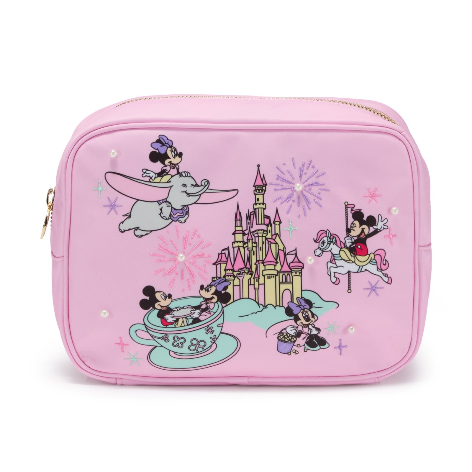 Mickey and Minnie Mouse in the Parks Large Pouchette by Stoney Clover Lane