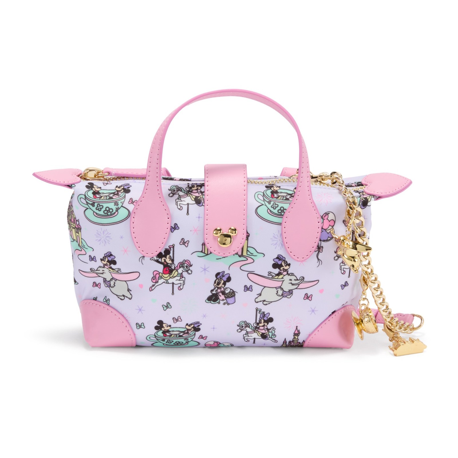 Mickey and Minnie Mouse in the Parks Mini Pouchette Bag by Stoney Clover Lane