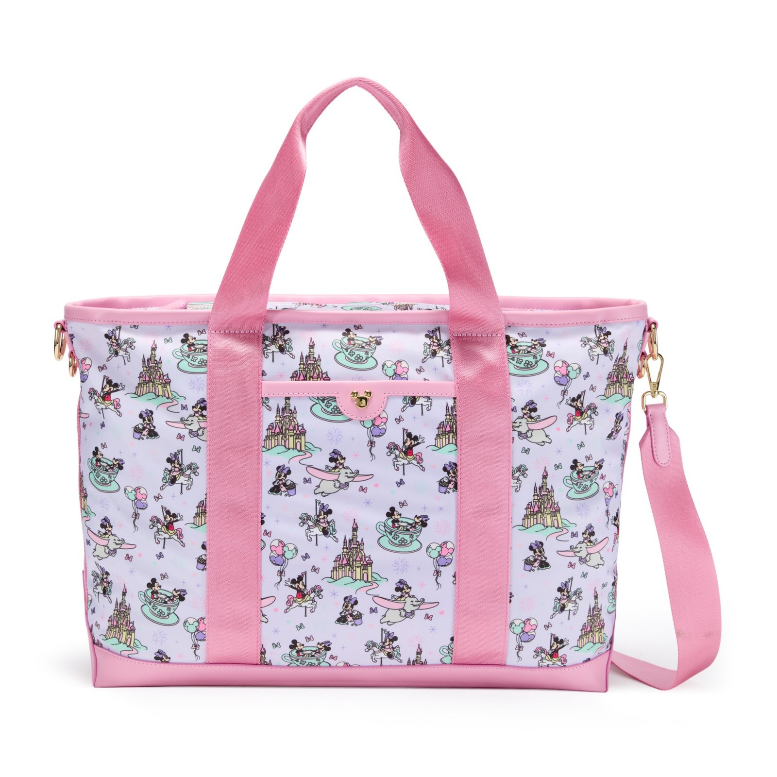 Mickey and Minnie Mouse in the Parks Weekend Tote Bag by Stoney Clover Lane