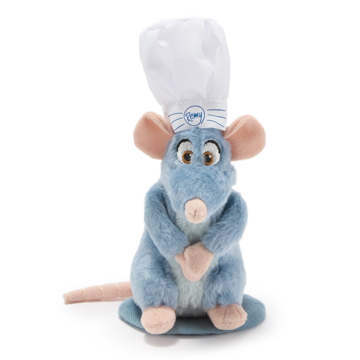 Chef Remy magnetic shoulder soft toy wearing a blue chef hat