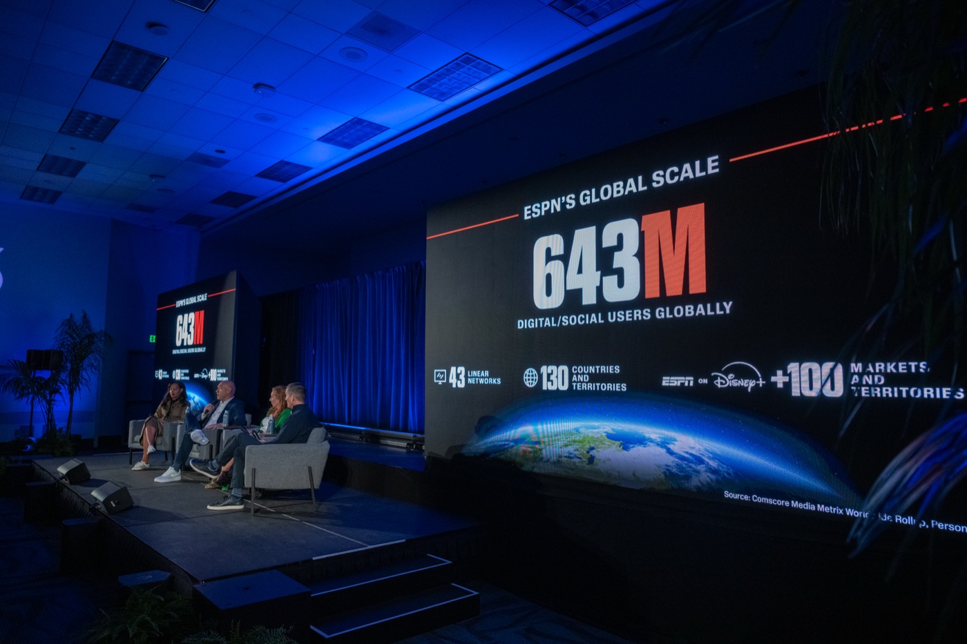Disney streaming leaders speak during a D23 panel