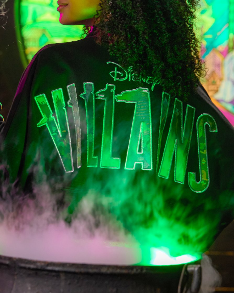 Black Disney Villains Spirit Jersey with green lettering