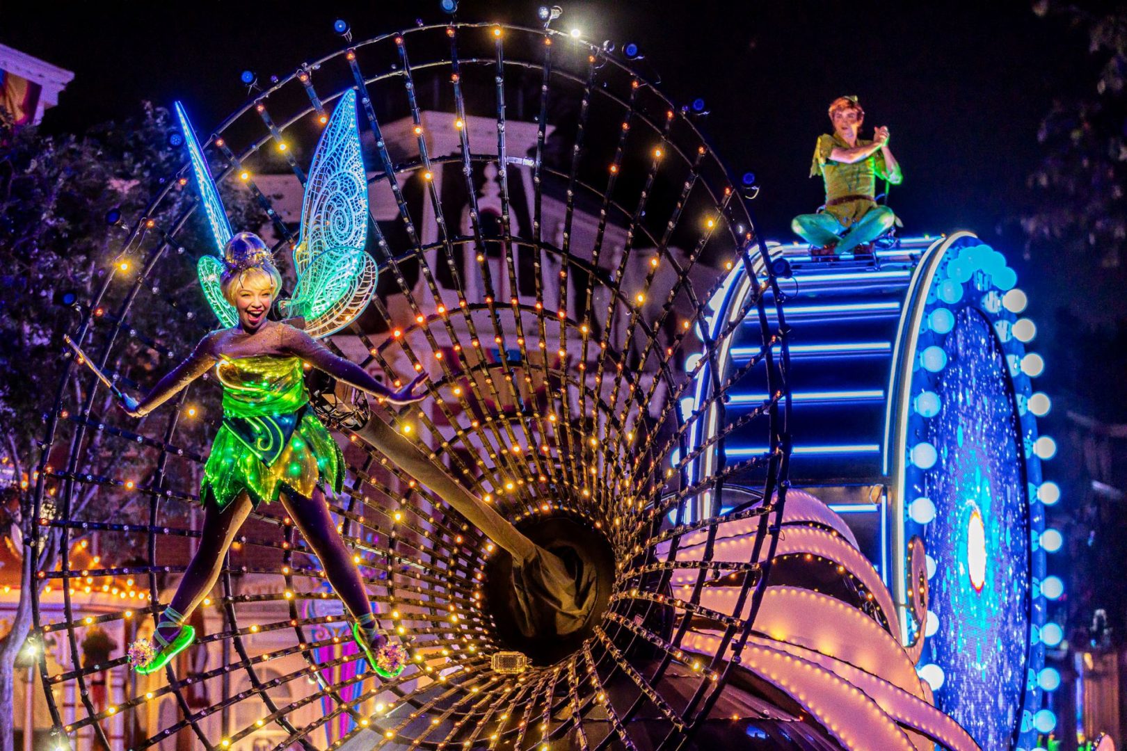 Mickey and Minnie celebrate during Disneyland Resort's 70th Celebration