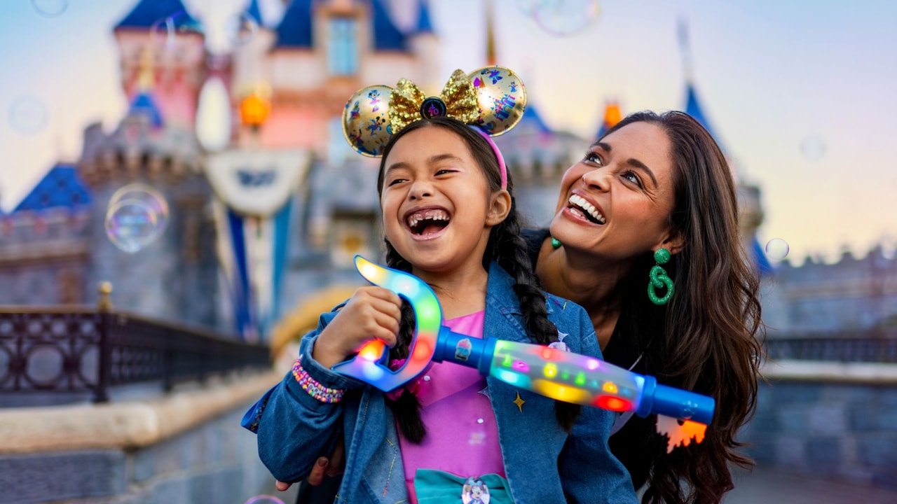 Disneyland Resort 70th Celebration artwork with Mickey and Minnie