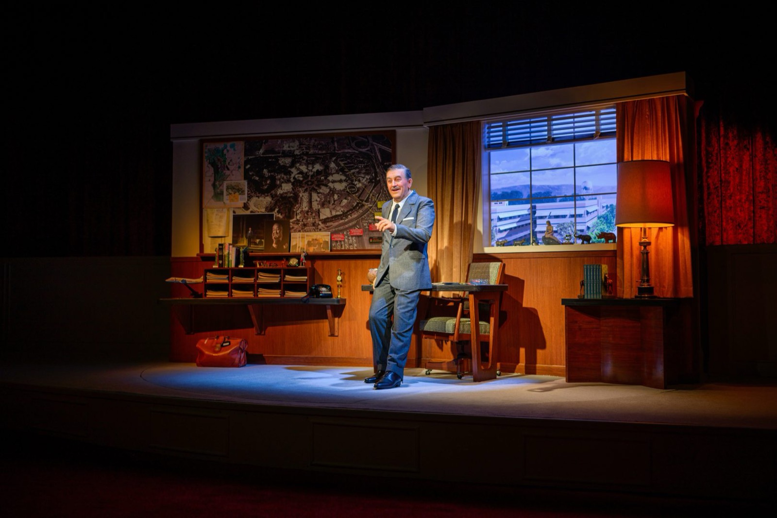 The Walt Disney Audio-Animatronics figure in Walt Disney – A Magical Life.