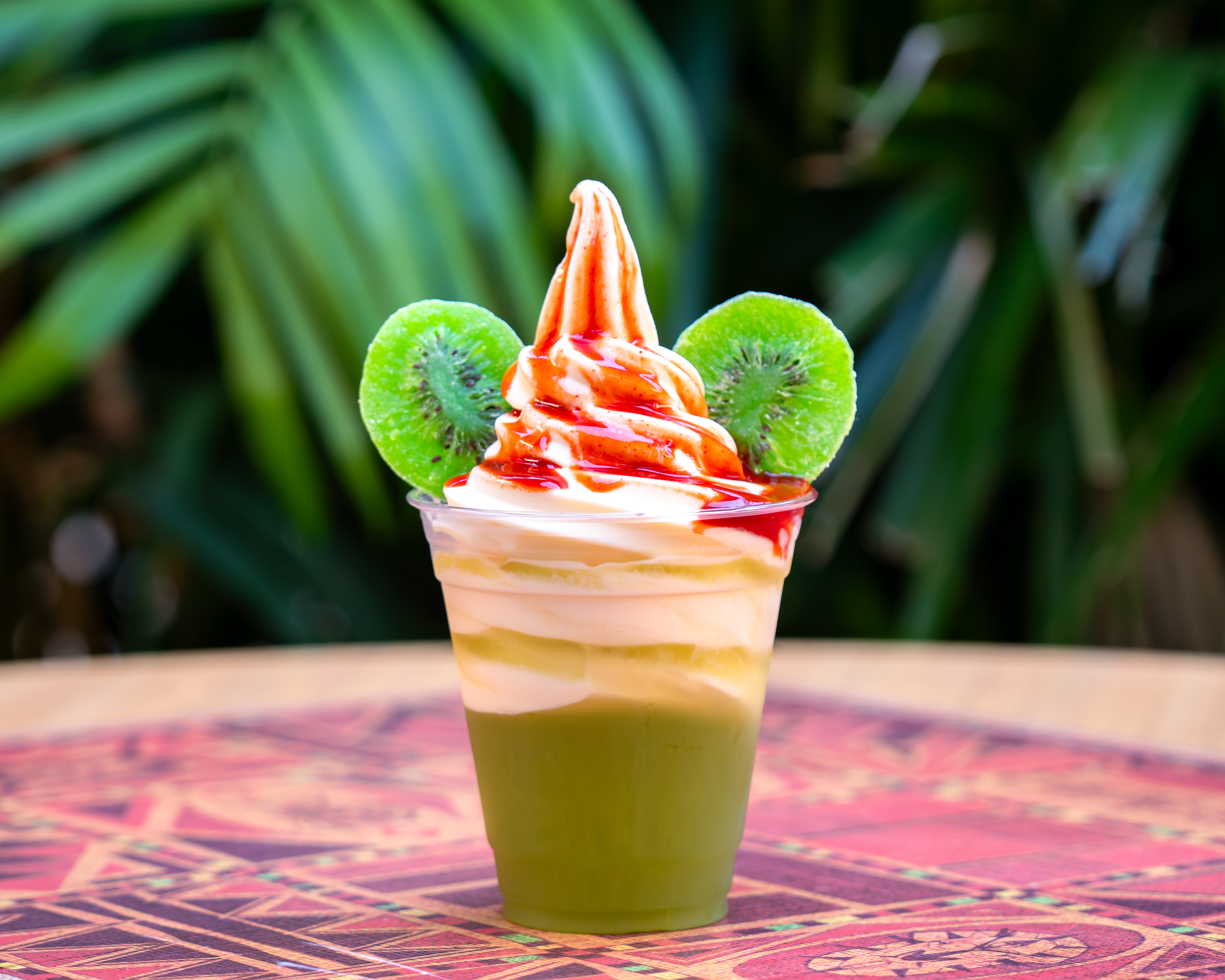 Hoa Aloha Float with pineapple DOLE Whip, chamoy and candied kiwi at Disneyland