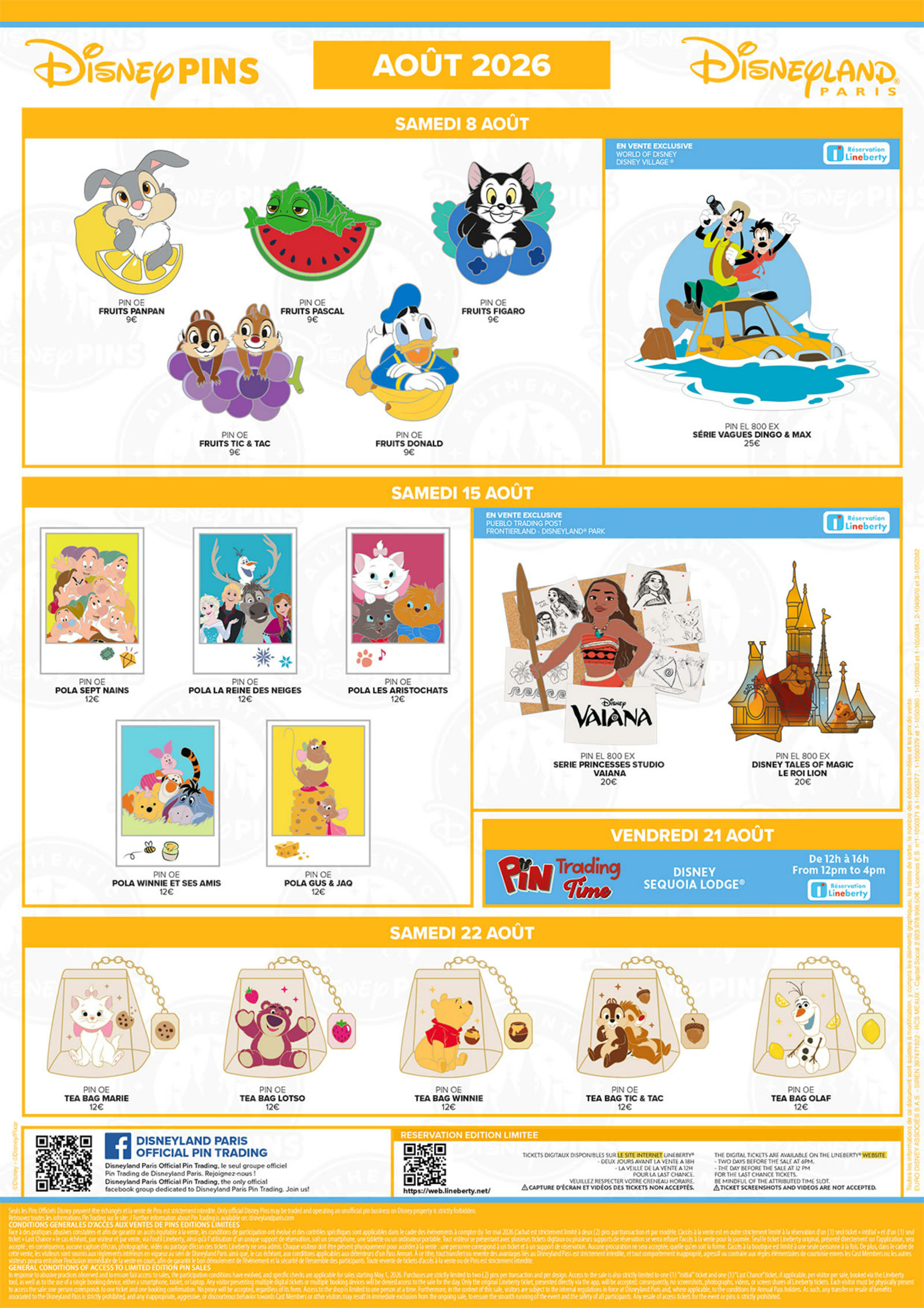 Disneyland Paris August 2026 Pins Dates Prices 18 Designs CrowdLevels