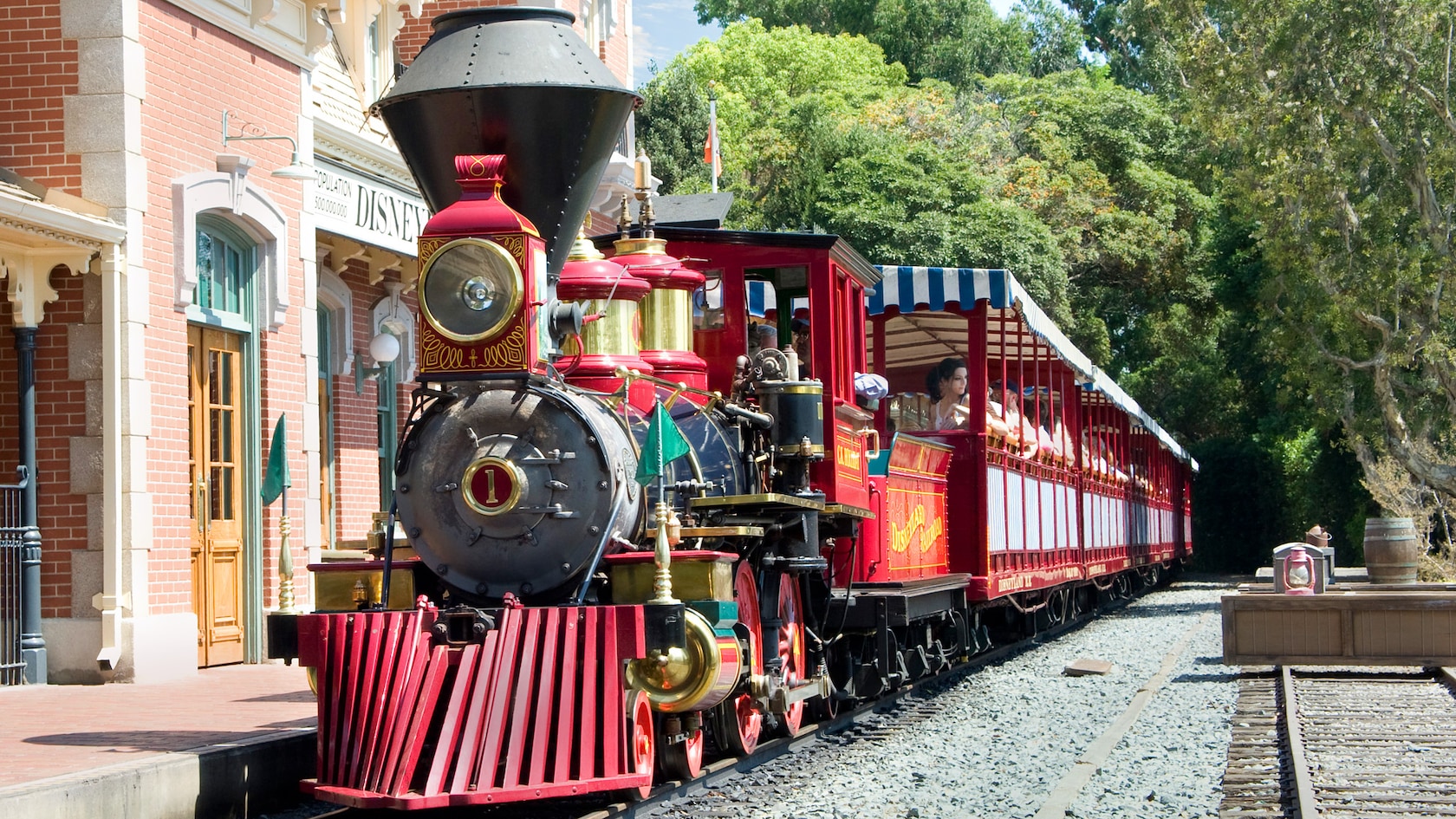 Disneyland Railroad locomotive at Disneyland Park