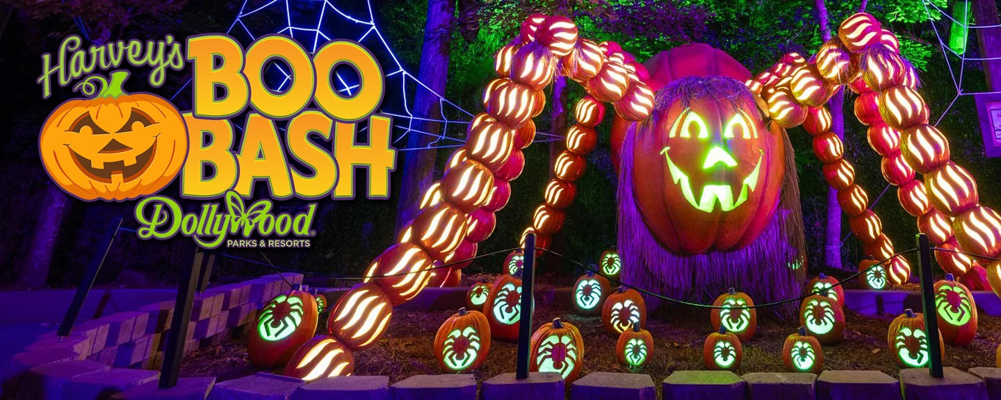 Harvey's Boo Bash artwork for Dollywood's October 2026 after-hours event
