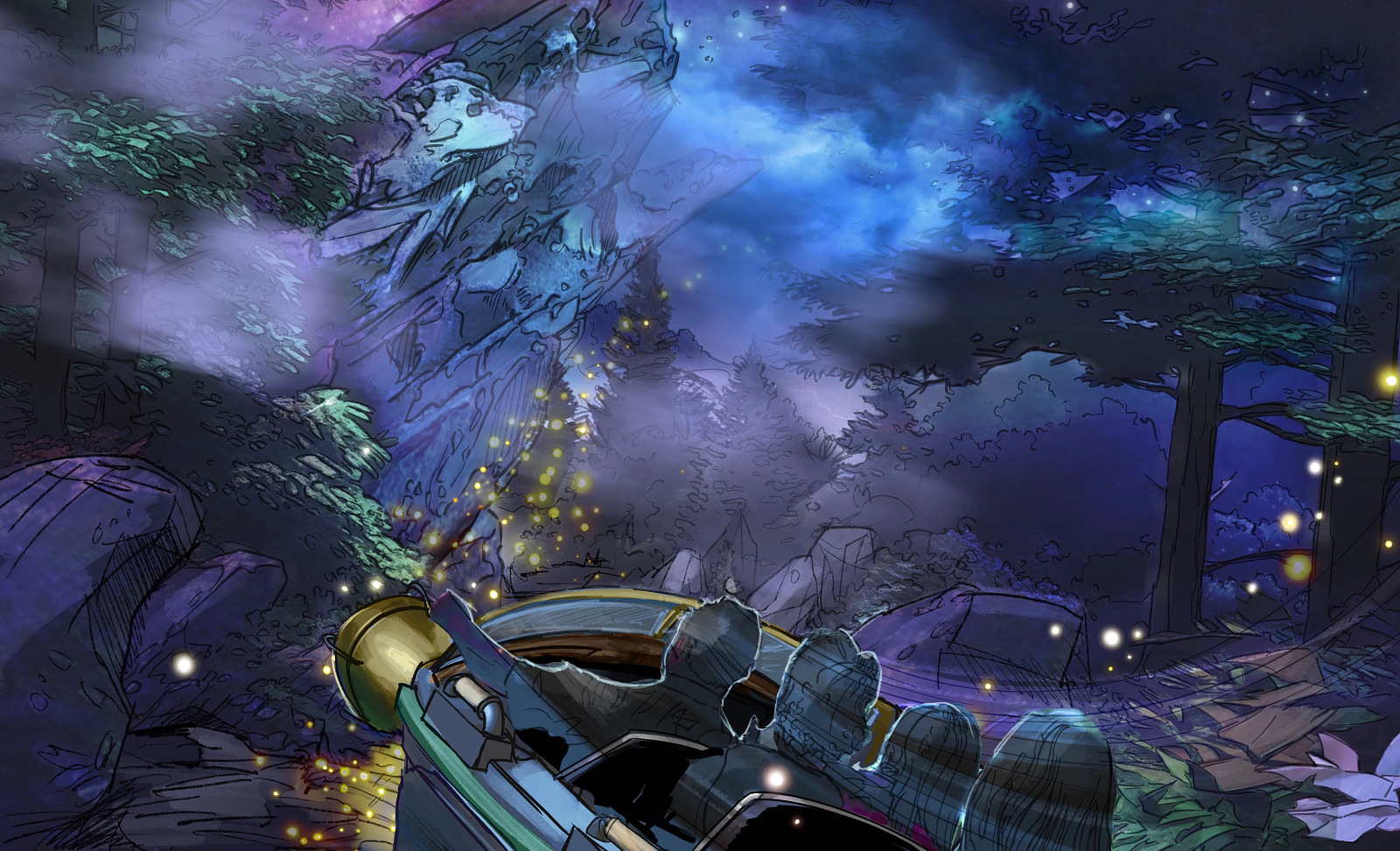 NightFlight Expedition climbing scene