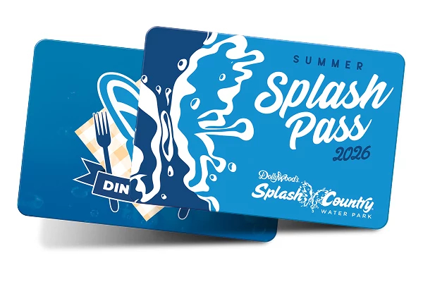 Dollywood Summer Splash Pass with Water Park Dining card for 2026
