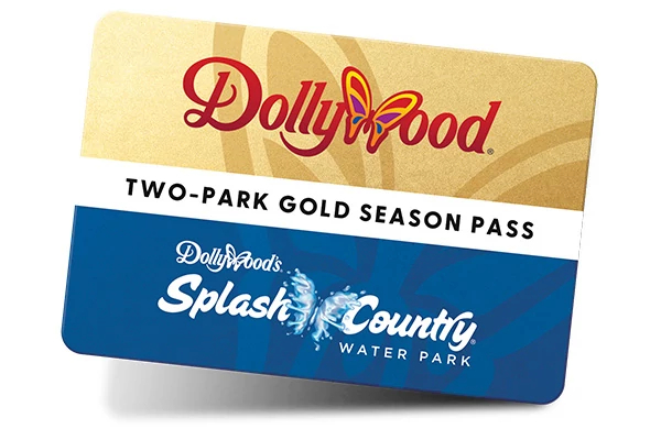 Dollywood Two-Park Gold Season Pass card for 2026