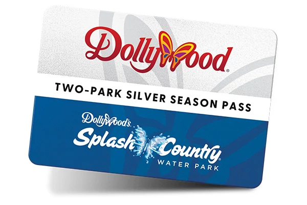 Dollywood Two-Park Silver Season Pass card for 2026